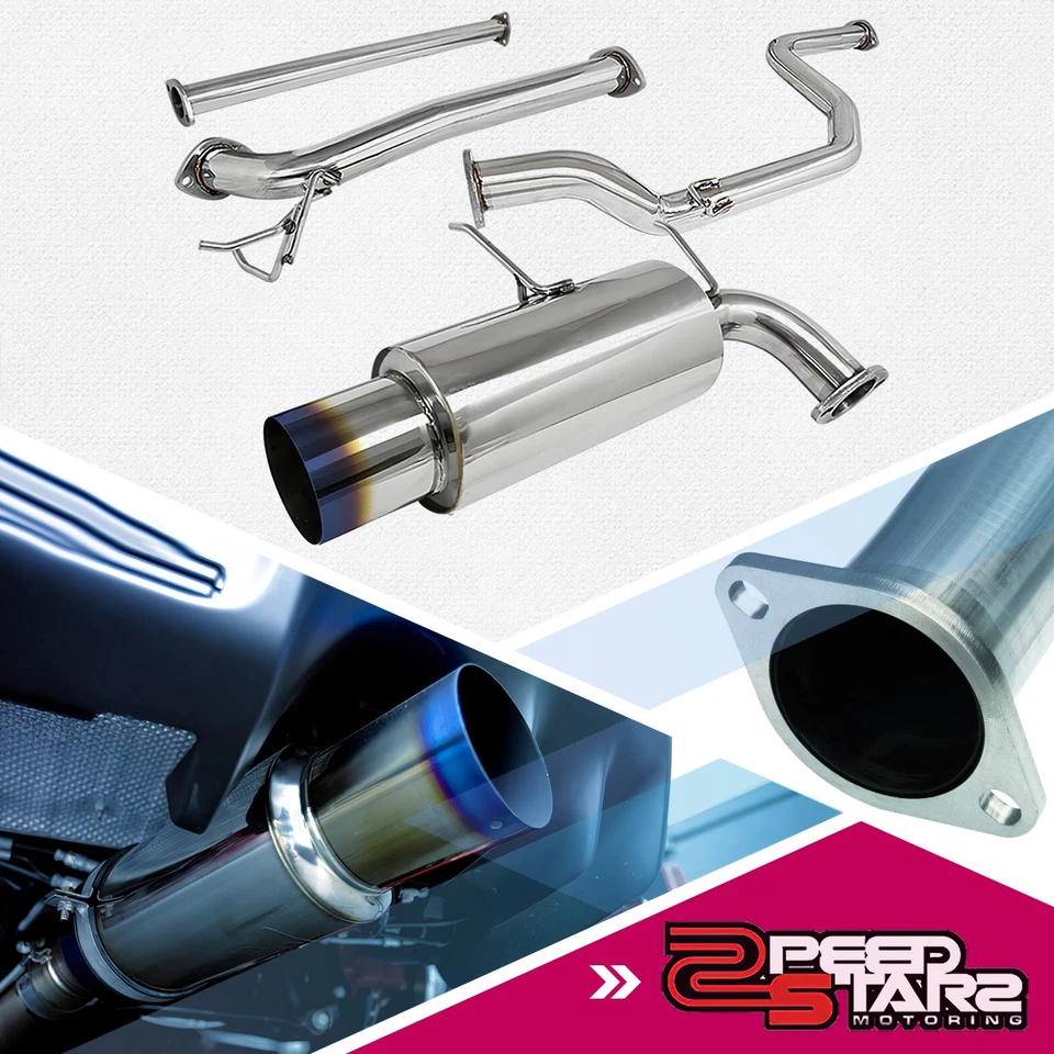 90-93 INTEGRA GS/LS/RS ESCAPE INOXIDABLE CATBACK 4.5" SILENCIADOR PUNTA QUEMADURA + SILENCIADOR Foto 1 de 1