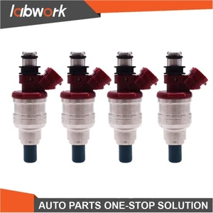 Labwork 4 Pcs Fuel Injectors 1989-1995 For Toyota 4Runner Pickup T100 22RE 2.4L - Picture 1 of 8