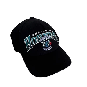 Charlotte Hornets Mitchell & Ness Adjustable Snapback Hat Cap Black Nostalgia - Picture 1 of 10