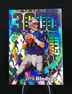 Topps 1999 cromo #AM16 Drew Bledsoe 3000 yardas Club refractor todo grabado - Imagen 1 de 2