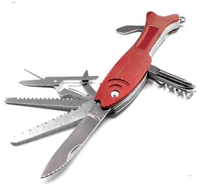 Navaja plegable de colección Fish Pikes Peak, Co. tipo ejército suizo  Foto 1 de 4