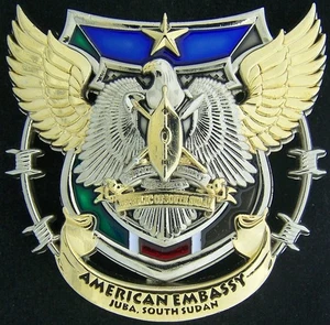 Marine Security Guard Detachment MSG Juba South Sudan Challenge Coin - Picture 1 of 2
