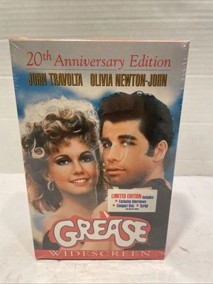 Grease 20th Anniversary Edition VHS 1978, 1998 Widescreen Big Box w/ Script.NEW - Image 1 of 4