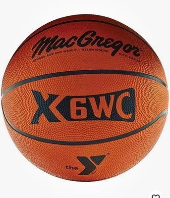 Baloncesto de goma MacGregor YMCA - talla oficial 29,5” no inflado. Sin aguja Foto 1 de 4
