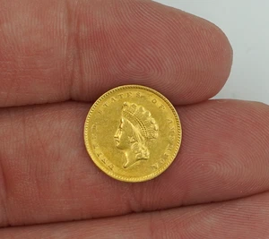 1855 Gold Dollar vz+ Erhaltung - Bild 1 von 3