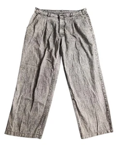 Jeans de mezclilla Levi’s Silver Tab 36x28 gris lavado ácido hechos en EE. UU. plisados años 80 de colección - Imagen 1 de 15