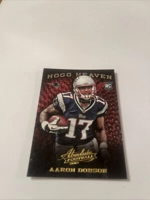 2013 Panini Absolute Aaron Dobson New England Patriots RC Hogg Heaven # 57 - Image 1 of 2