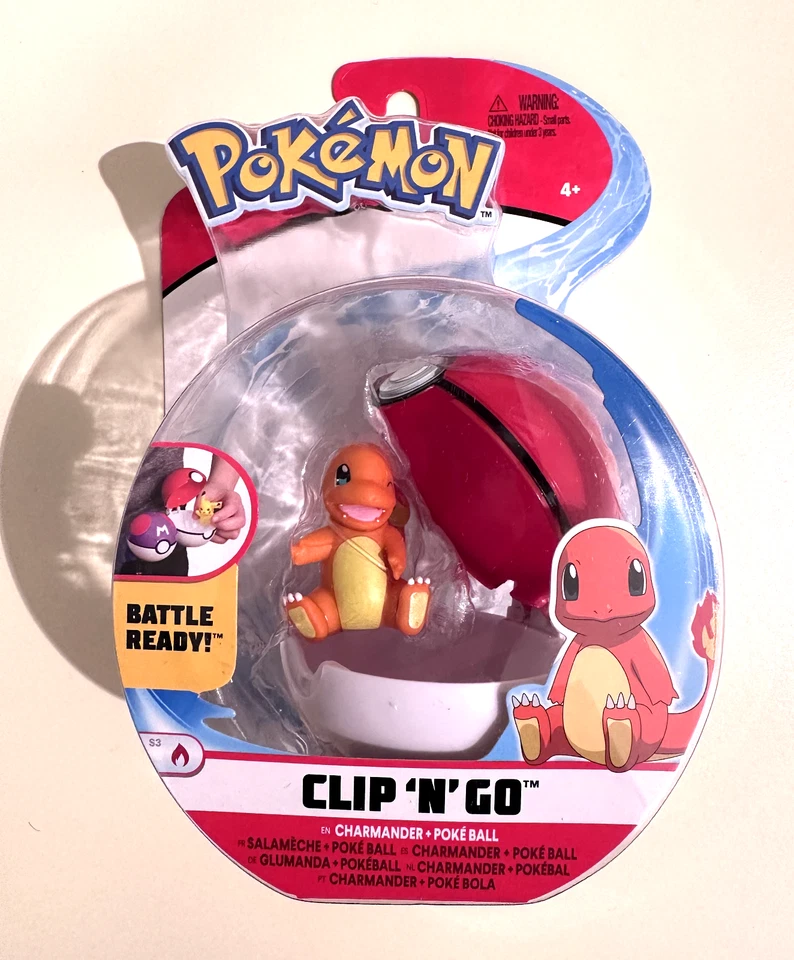 NUEVO EN CAJA Pokemon Clip 'n' Go Charmander & Poke Ball Figura de Acción Juguete 2" Guiño Foto 1 de 1