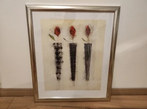 Marilyn Robertson "Rot und Schwarz II" - Kunstdruck mit Rahmen - 65 x 56 cm - Bild 1 von 2