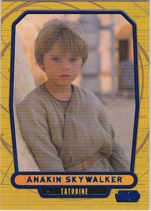 STAR WARS GALACTIC FILES SERIES 1 BLUE PARALLEL #5 ANAKIN SKYWALKER 191/350
