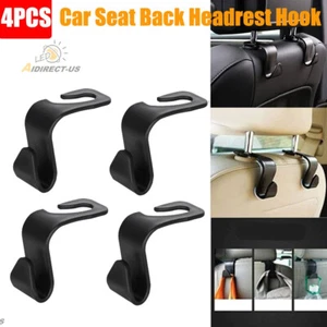 Car Seat Back Headrest Hooks Hanger Holder Hook for Bag Purse Cloth Grocery 4PCS - Picture 1 of 10
