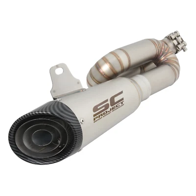Slip on Exhaust Link Pipe Muffler for Triumph Street Triple RS R 765 2017-2024 - Image 1 of 4