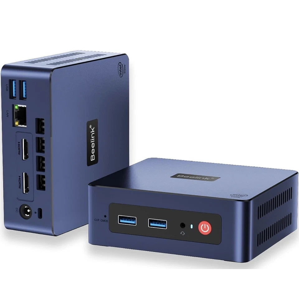 Mini S Series Intel 11th Celeron Mini Pc N5095 8GB DDR4 RAM 128GB SSD Mini PC - Image 1 of 3