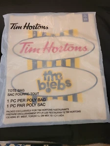 Tim Hortons Justin Bieber Tim Biebs Canvas Tote Bag New in Unopened Bag - Picture 1 of 4