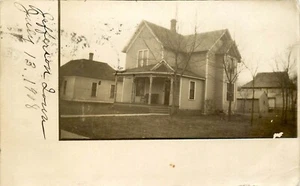 "UNSER HAUS" JEFFERSON, IOWA, AMATEUR RPPC, VINTAGE POSTKARTE (X129) - Bild 1 von 2