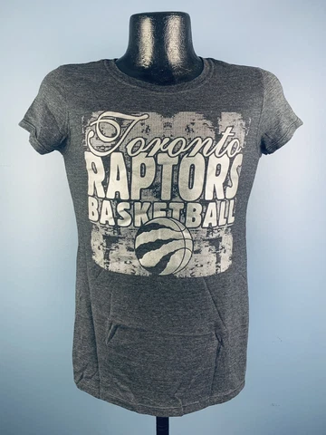 Women’s Adidas NBA 4 Her Toronto Raptors Basketball Charcoal Cotton Tee M NWT Cover