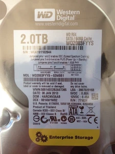 *New* Western Digital RE4 (WD2003FYYS) 2TB, 7200RPM, 3.5" Internal Hard Drive - Picture 1 of 5