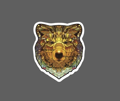 Oso Mosíaco Pegatina Formas Geométricas Animal Mosíaco Regalo NUEVO  Foto 1 de 3