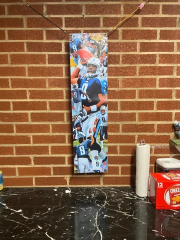 30x8apx TENNESSEE TITANS Vinyl POSTER football  Steve McNair  Eddie George print Cover