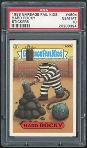 1988 Topps Garbage Pail Kids 12th Series #460b Hard Rocky PSA 10 GEM MINT Os12 - Bild 1 von 2