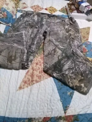 Realtree Fleece Lined Camo Pants XXL Elastic Side Waist 44" (9/29) - Image 1 of 4