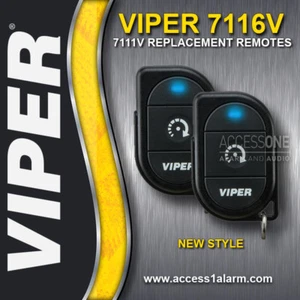 Par de controles remotos de reemplazo de 1 vía de arranque remoto Viper 7116V 1 botón 7111V - Imagen 1 de 5