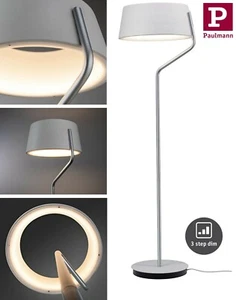 Paulmann LED Stehleuchte Belaja 3 Step Dimmen 25%-100% 2700K 22W Weiß/Chrom matt - Bild 1 von 11