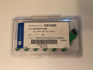 GRAPHIC CONTROLS 82-72-0114-06 - GREEN TEMPERATURE PENS Chart Recorder Pk Of 6 - Picture 1 of 2