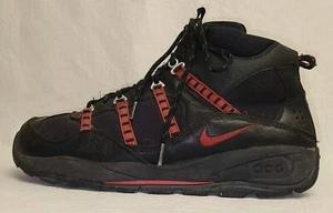 Mens Nike ACG Air Mada 2k10 Hiking High Boots Size: 11 Color: Black Varsity Red - Picture 1 of 11