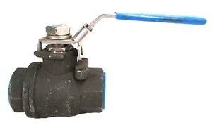 FNW 221-A Ball Valve 1" F-NPT, 2000-psi, SS-Trim, w/ Lockable Lever Operator - Picture 1 of 12