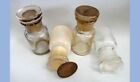 1800s antique LOT 4 GLASS APOTHECARY BOTTLES schroeder hinkle columbia pa SPICE
