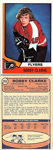 VINTAGE HOCKEY CARD OPC 1974 BOBBY CLARKE PHILADELPHIA FLYERS NO300 - Imagen 1 de 1