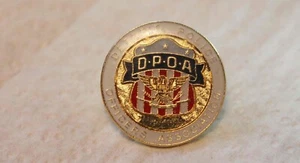 Botón pulsador de la Asociación de Oficiales de Policía de Detroit DPOA Detroit - Imagen 1 de 2