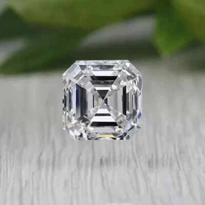 Loose CVD Lab Grown Diamond 4.50 MM Asscher D Color IF Clarity Certified diamond - Image 1 of 4