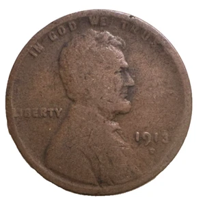 1913-D Lincoln Wheat Cent / Penny 1c (Good) - Picture 1 of 2