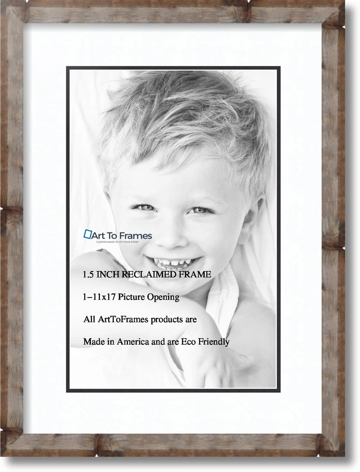 ArtToFrames Matted 15x21 Natural Picture Frame with 2" Double Mat, 11x17 Opening - Image 1 of 1