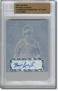 2007 Bryan Anderson Rookie Autograph Printing Press Plate Auto RC 1/1 - Picture 1 of 2