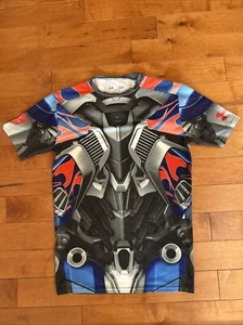 Transformers Under Armour Boys Large Compression Shirt Optimus Prime - Picture 1 of 7