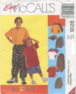 McCall's 9206 Boys Shirt T-Shirt Pants Shorts Sewing Pattern Uncut Size 7 8 10 - Picture 1 of 2