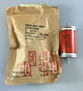 CONDENSADORES PERSONALIZADOS INC. ASG104-4M CONDENSADOR GLASSMIKE 0.1MFD 4000 WVDC - Imagen 1 de 6