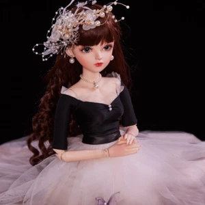 Full Set 1/3 Girls 60cm BJD Doll with Face Makeup Changeable Eyes Wigs Clothes - Picture 1 of 12