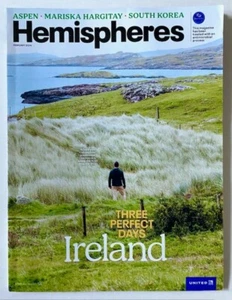 United Airlines Hemispheres Magazine Feb 2024 - 3 Days Ireland (discontinued) - Picture 1 of 4