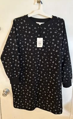 Maternity Dress - size large; The Nines by Hatch - black with white flowers -NWT - Image 1 of 4