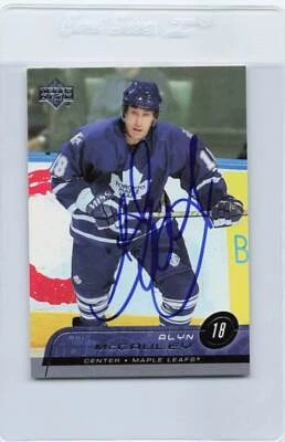 2002/03 Upper Deck #410 Alyn McCauley Maple Leafs Signed Auto *H1662 - Image 1 of 2