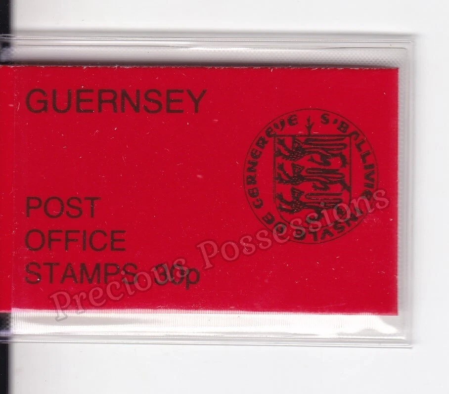 GUERNSEY POSTAGE STAMP BOOKLET 1979 SB18 30p RED SACHET IN PLASTIC SLEEVE - Image 1 of 1