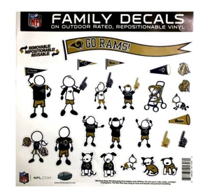 Rams Sports NFL Fan Shop Family Decal Set Large - Picture 1 of 1