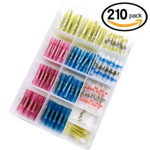 210pcs Heat Shrink Connectors, Sopoby Solder Seal Wire Connectors & Heat Shrink - Picture 1 of 10