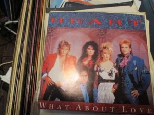 Heart What About Love on 45 + Pic sleeve - Imagen 1 de 5