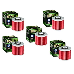 Hiflofiltro Oil Filter 5 Pack HF145 Yamaha XT250 XV250 XV500 XV535 XV700 XVS1100 - Picture 1 of 4