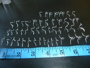 Vintage Fishing rod fly guides 50 guides Parts, snake eyes ,rebuild rods collect - Picture 1 of 7
